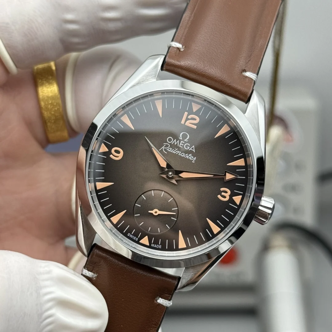 Omega Seamaster Black Dial 38mm — photographed off the sweep
