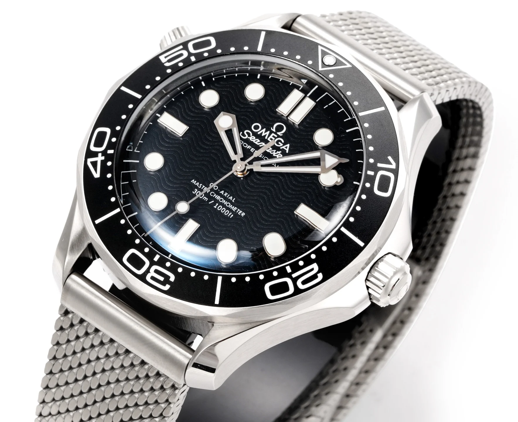 Omega Seamaster Ceramic 42mm — photographed off the sweep
