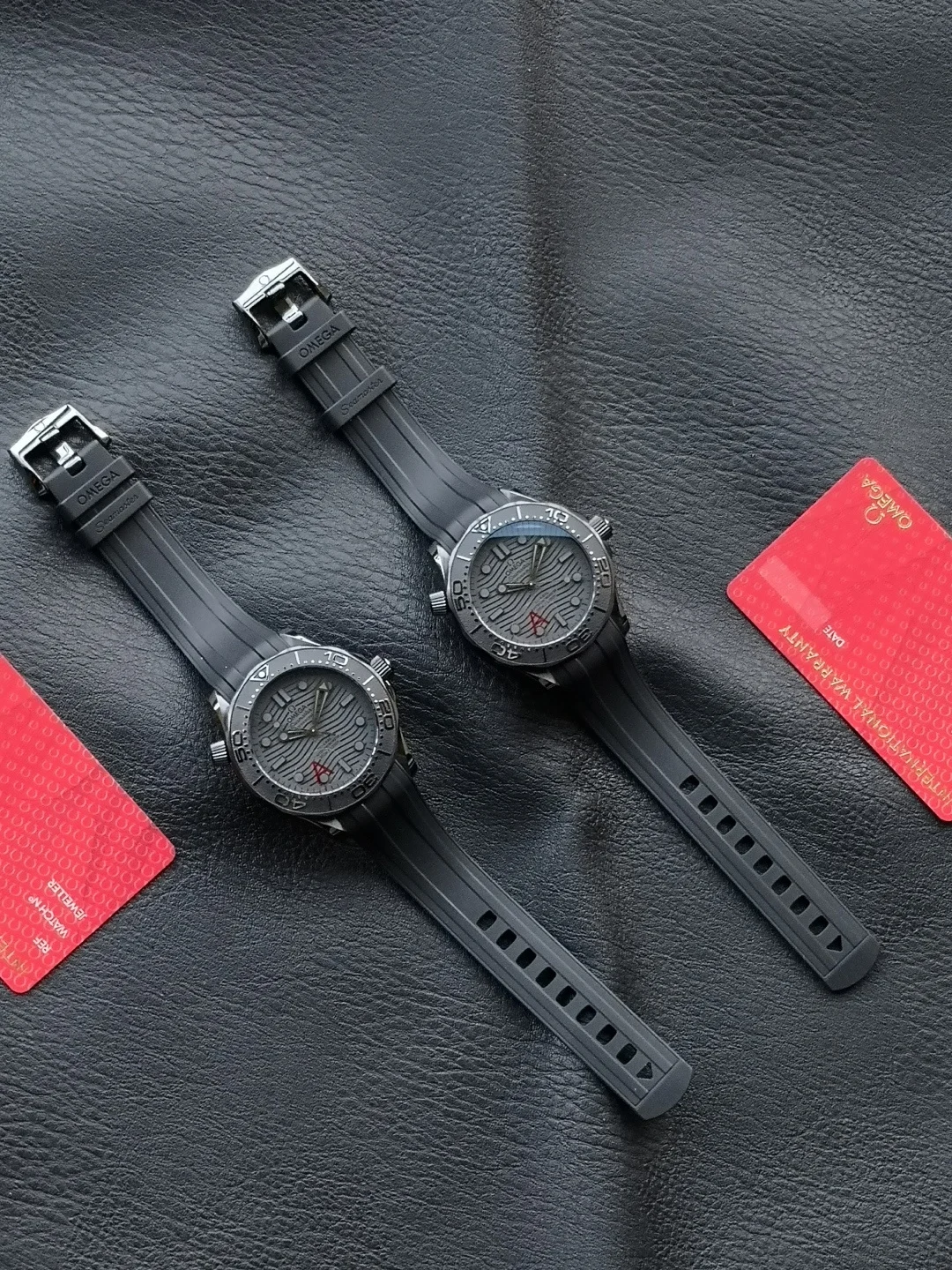 Omega Seamaster Ceramic Black Dial 210.92.44.20.01.003 43.5mm — photographed off the sweep