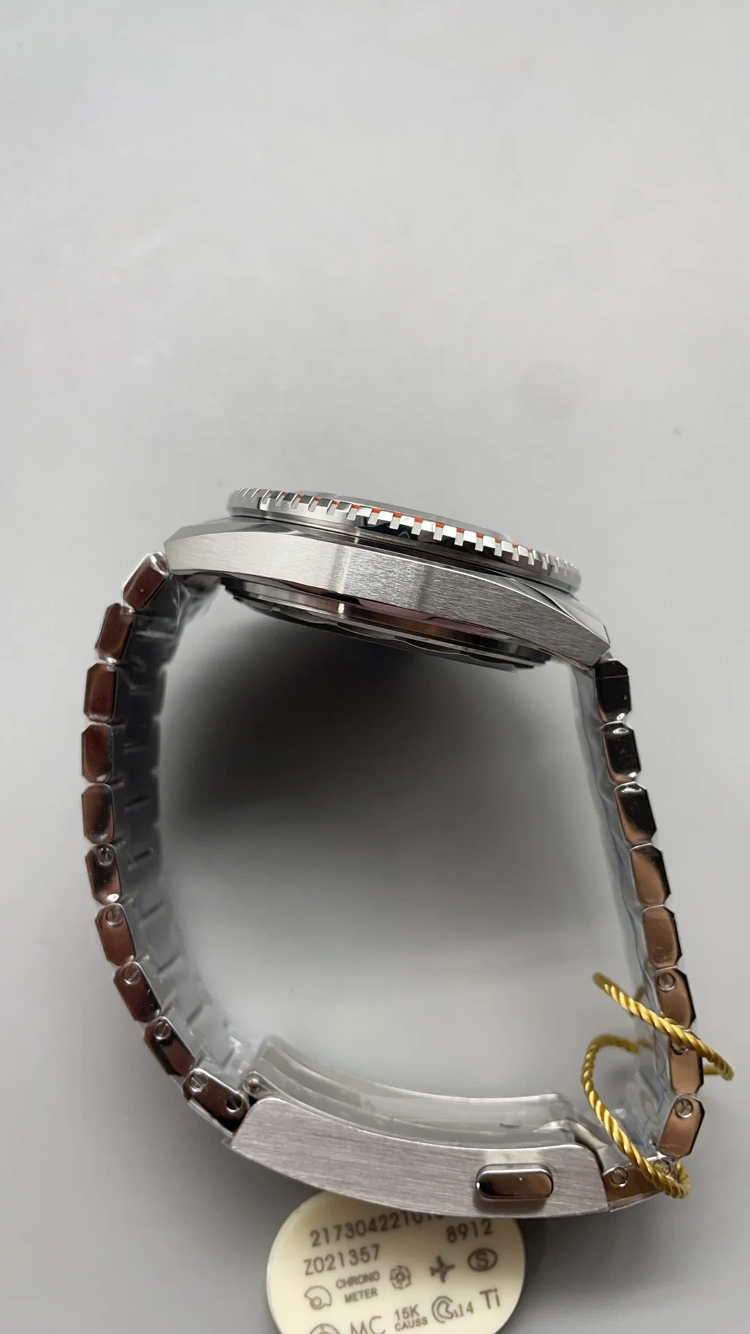 Omega Seamaster Orange Dial 42mm — photographed off the sweep