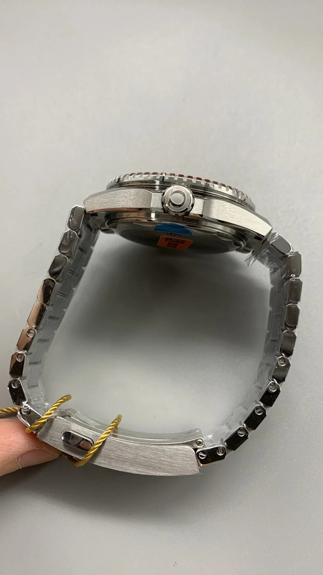 Omega Seamaster Orange Dial β photographed off the sweep