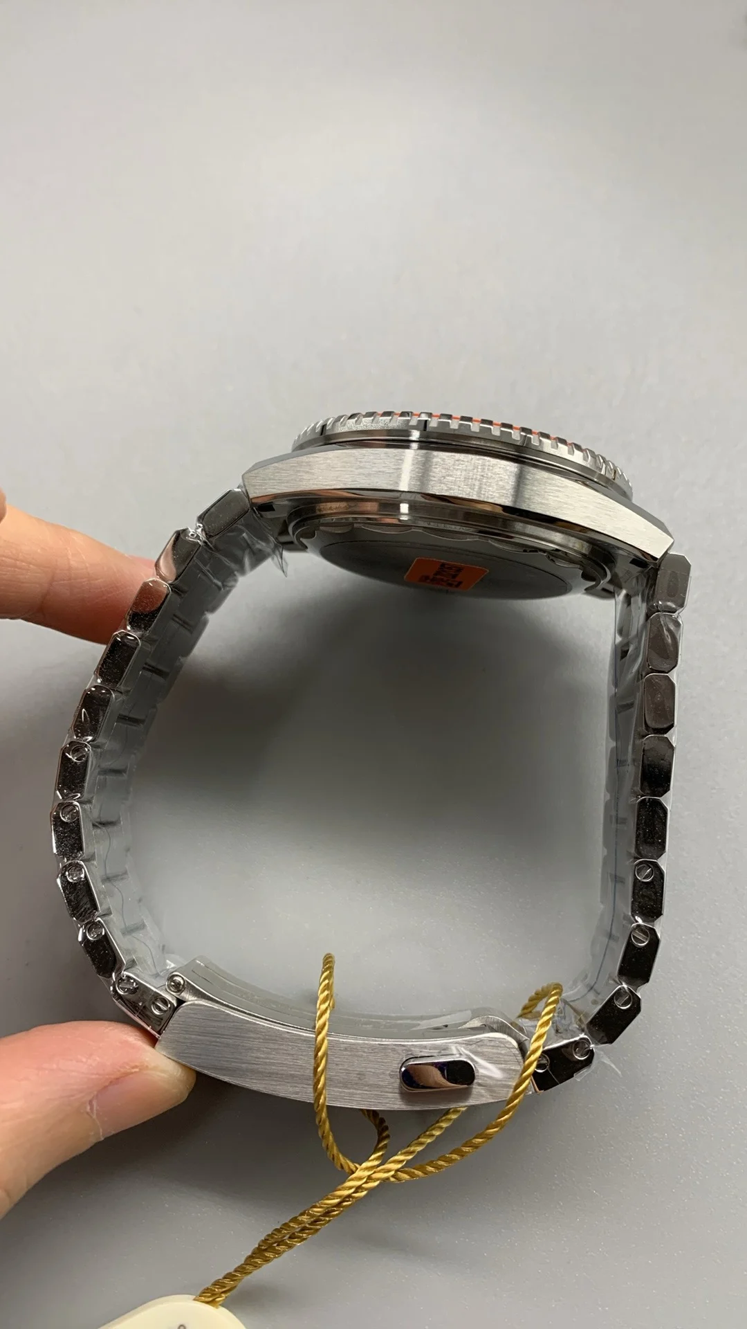 Omega Seamaster Orange Dial β photographed off the sweep