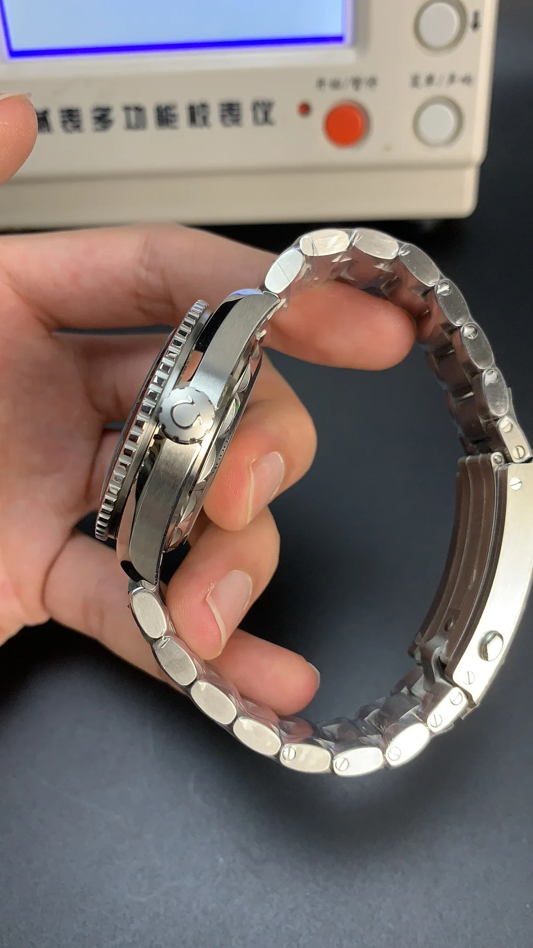 Omega Seamaster Planet Ocean — photographed off the sweep