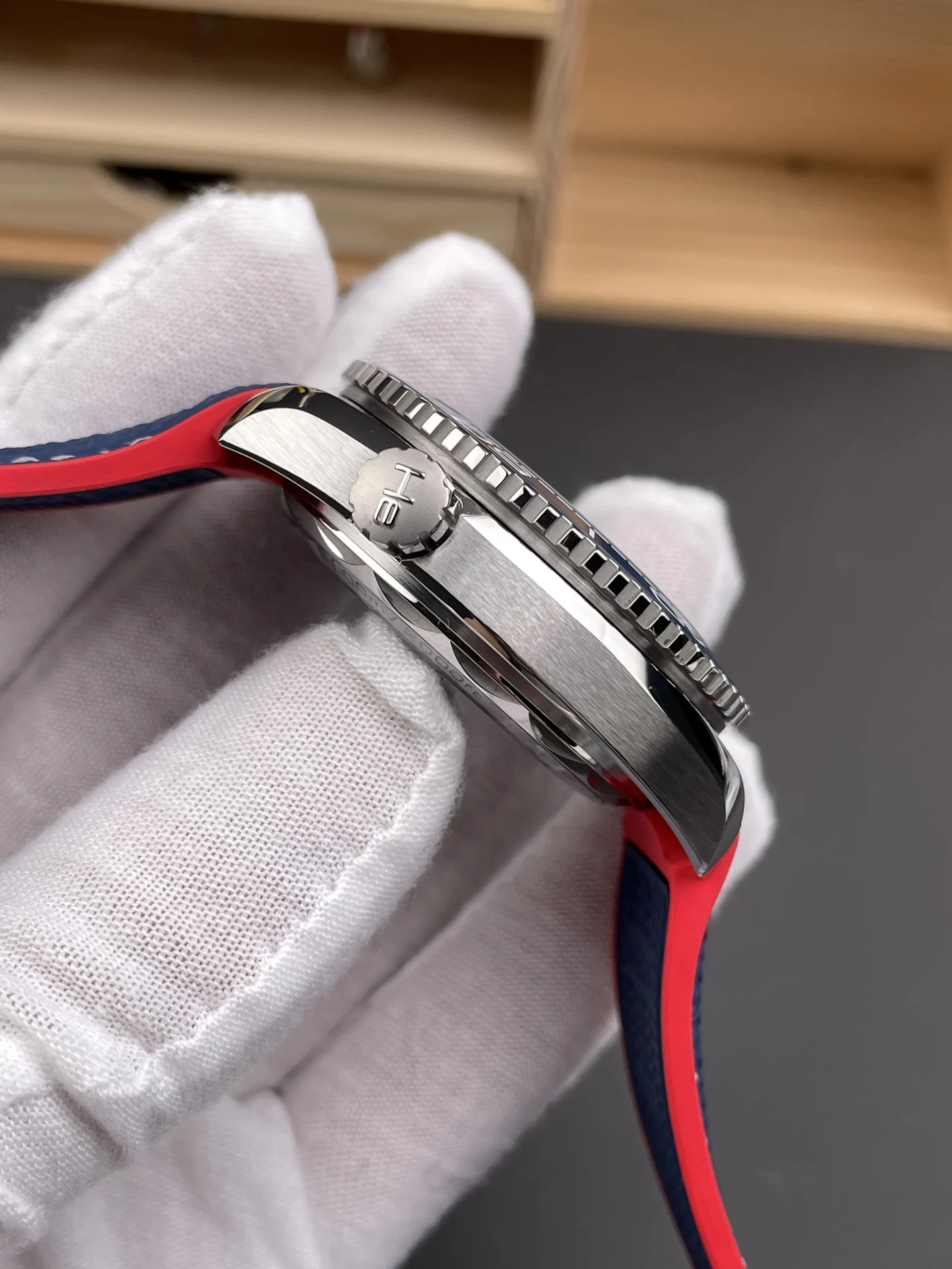 Omega Seamaster Planet Ocean 43.5mm — photographed off the sweep