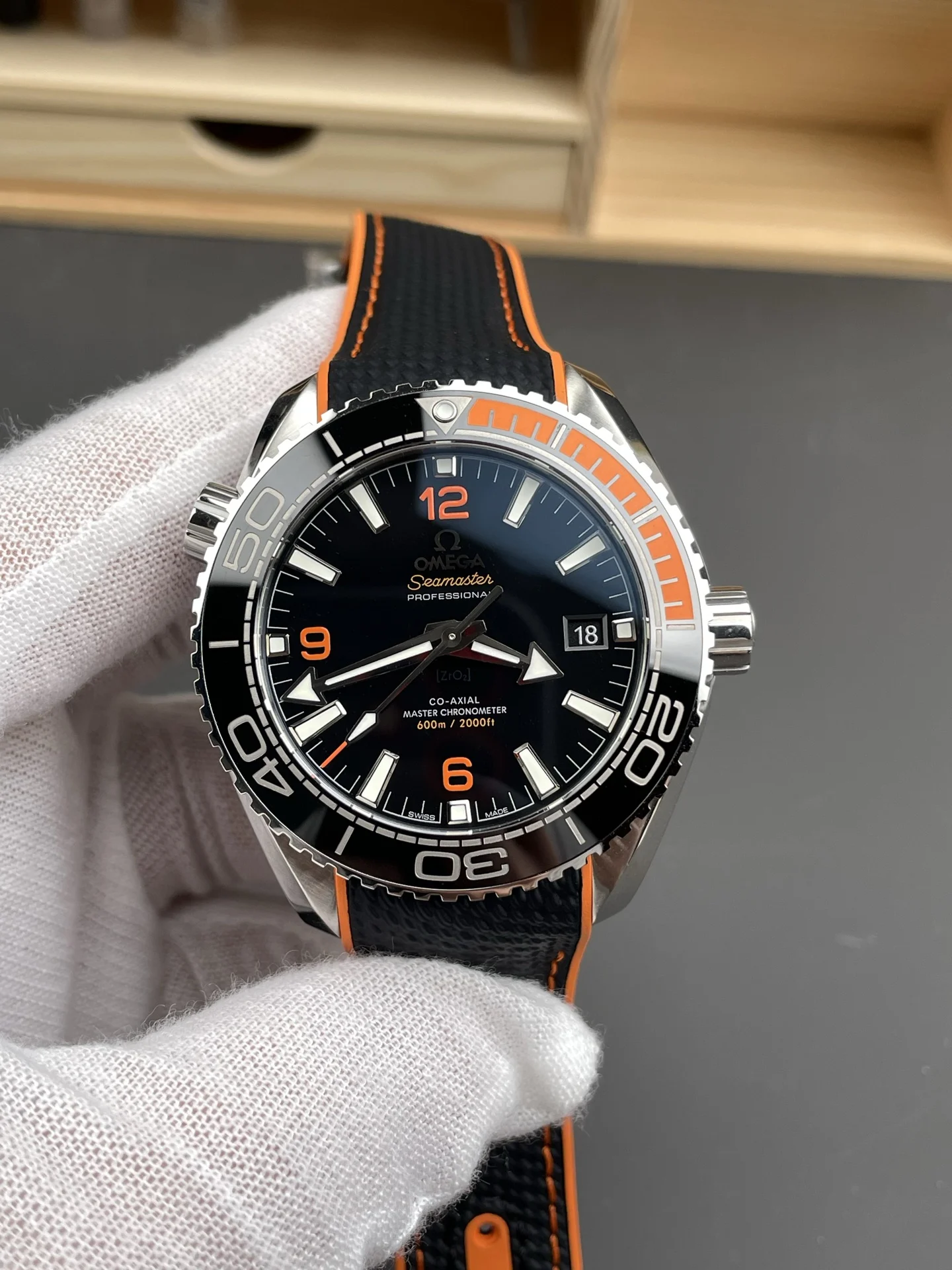 Omega Seamaster Planet Ocean Orange Dial 43.5mm