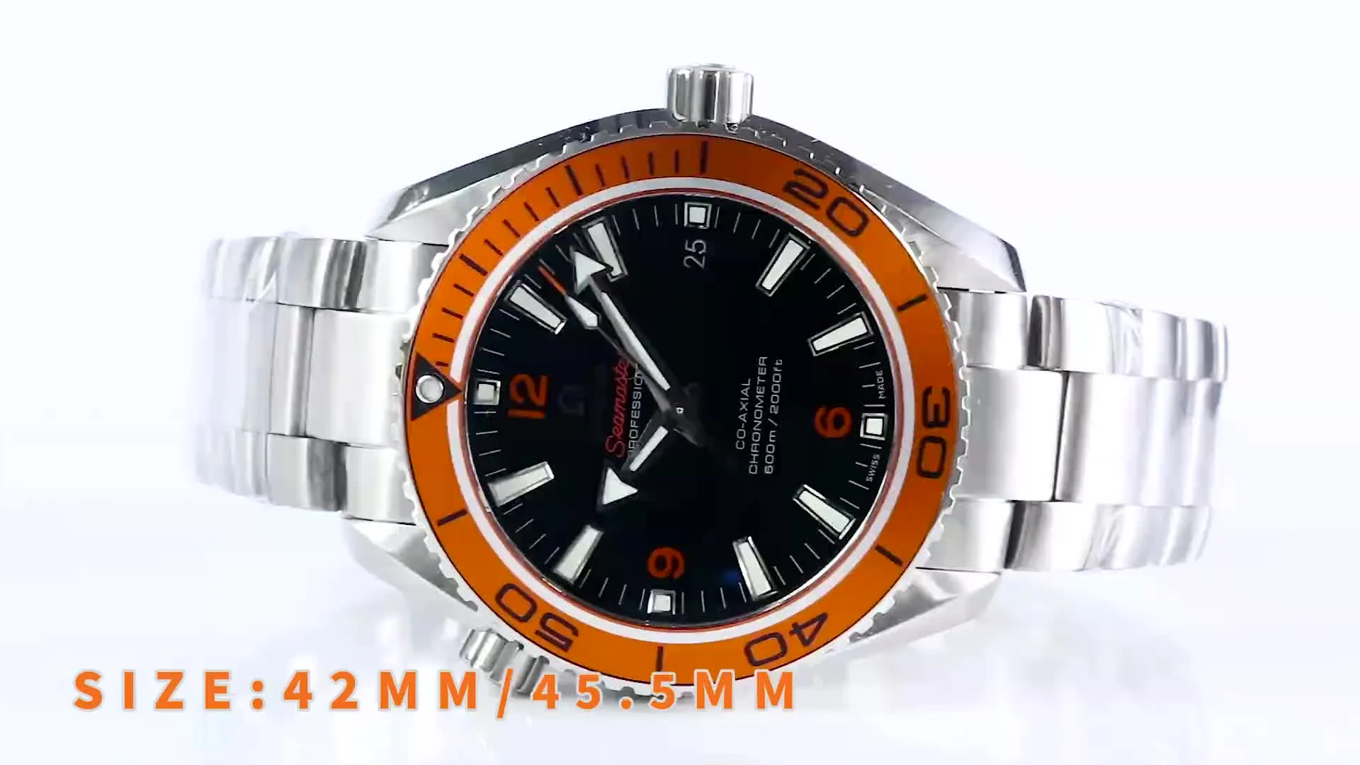 Omega Seamaster Planet Ocean Steel Orange Dial 42mm