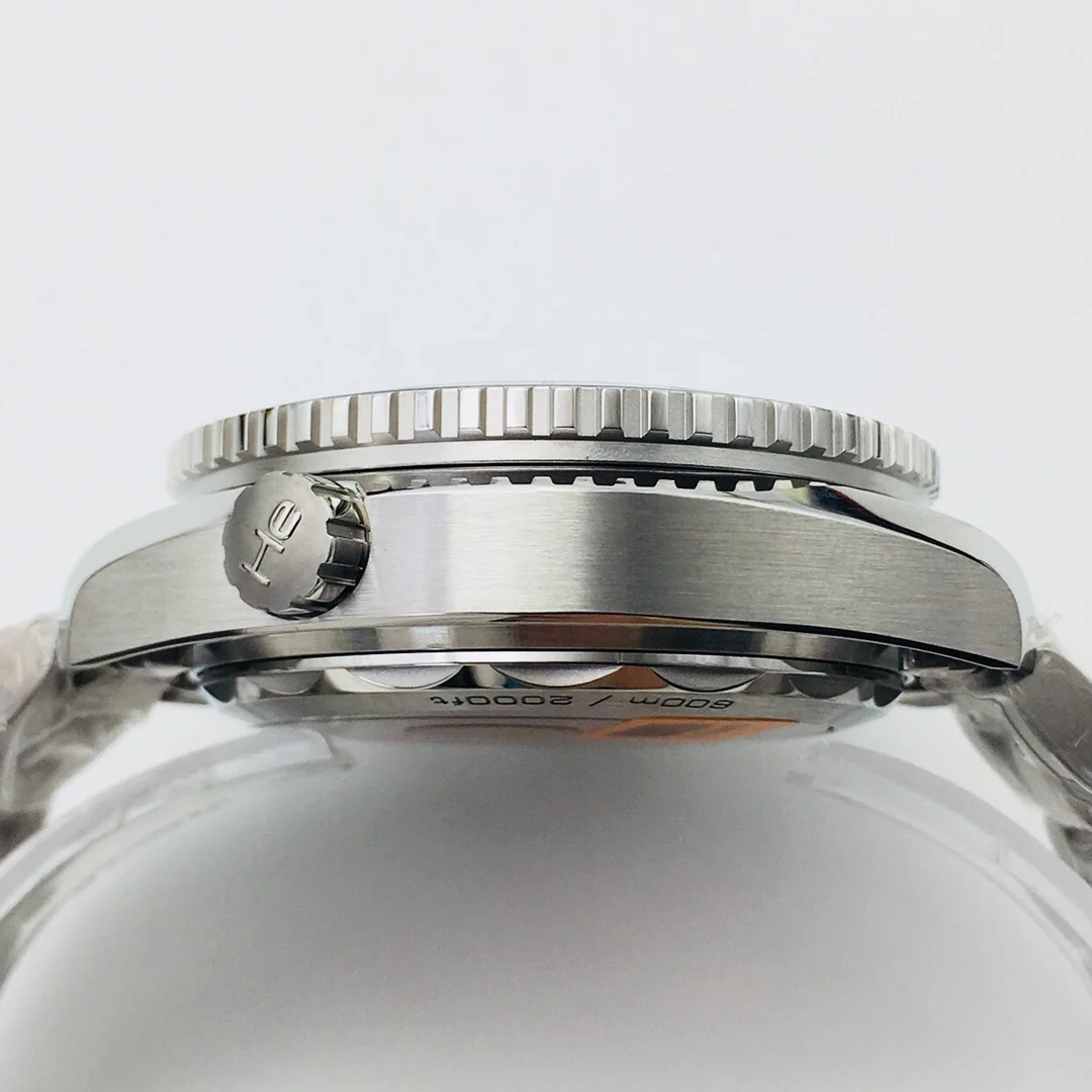 Omega Seamaster Planet Ocean Steel Orange Dial 45.50mm — photographed off the sweep