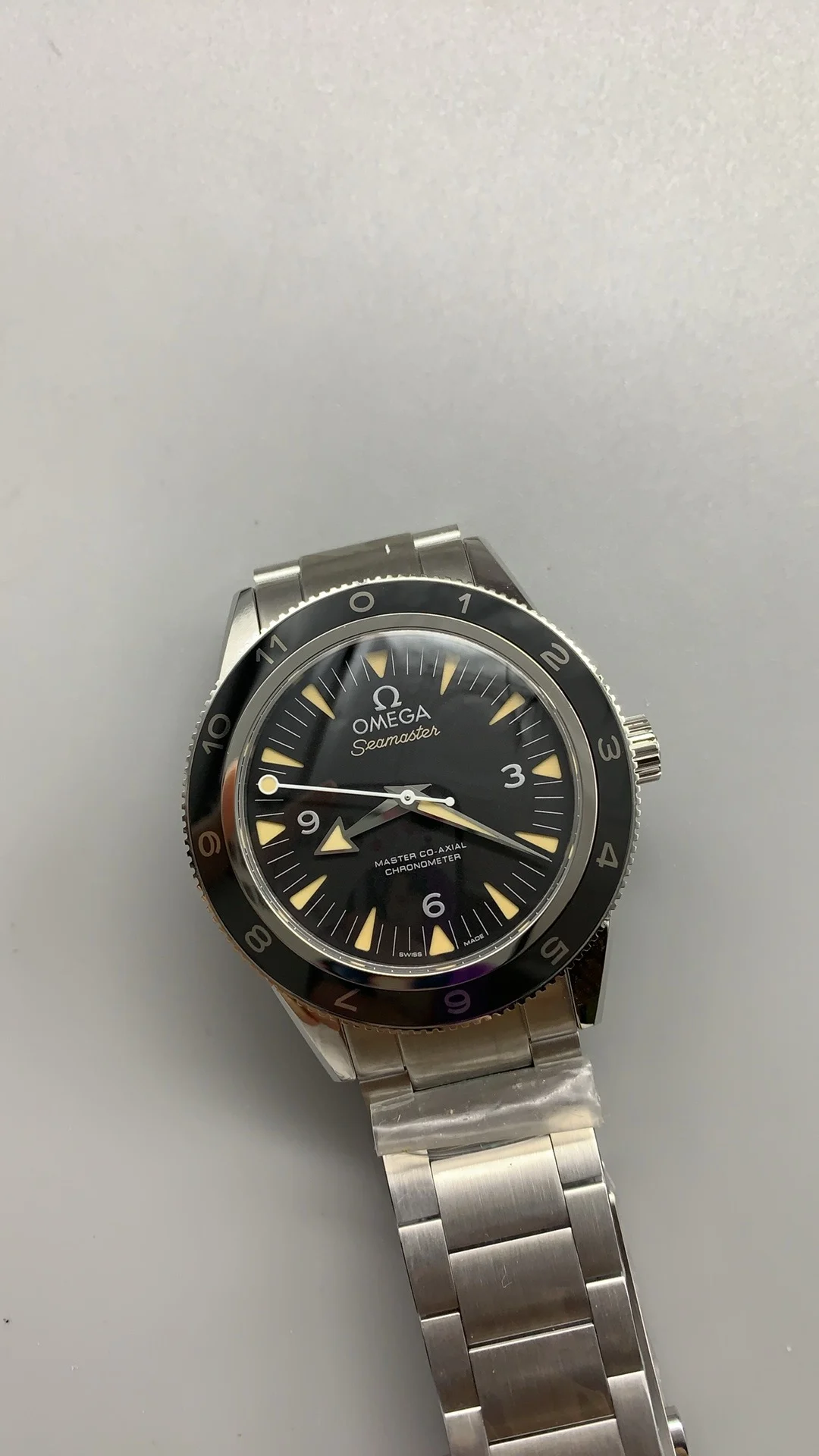 Omega Seamaster Spectre — photographed off the sweep