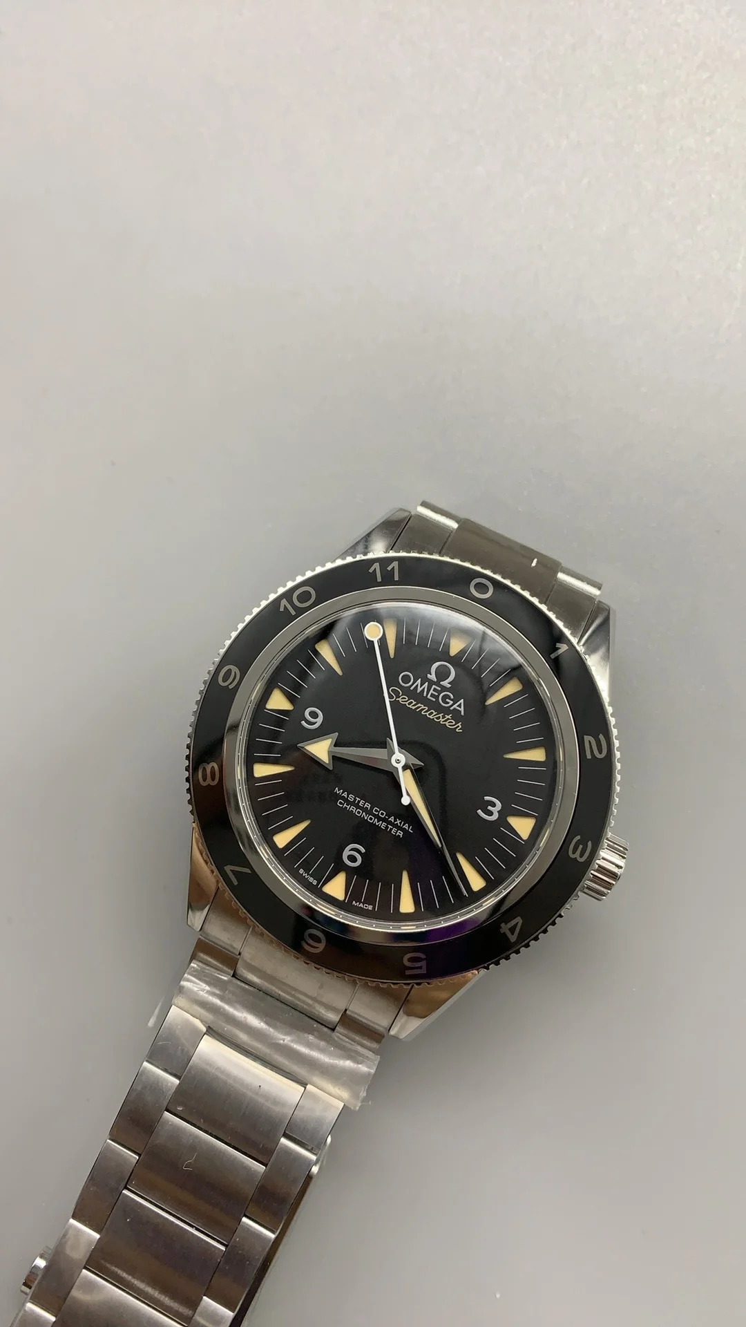 Omega Seamaster Spectre — photographed off the sweep