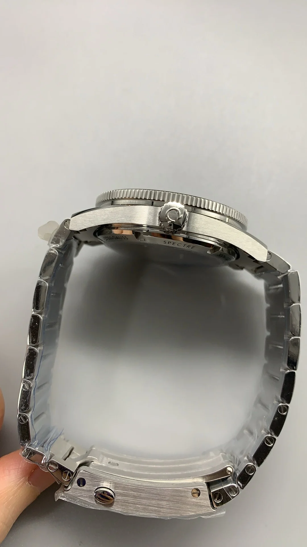 Omega Seamaster Spectre — photographed off the sweep