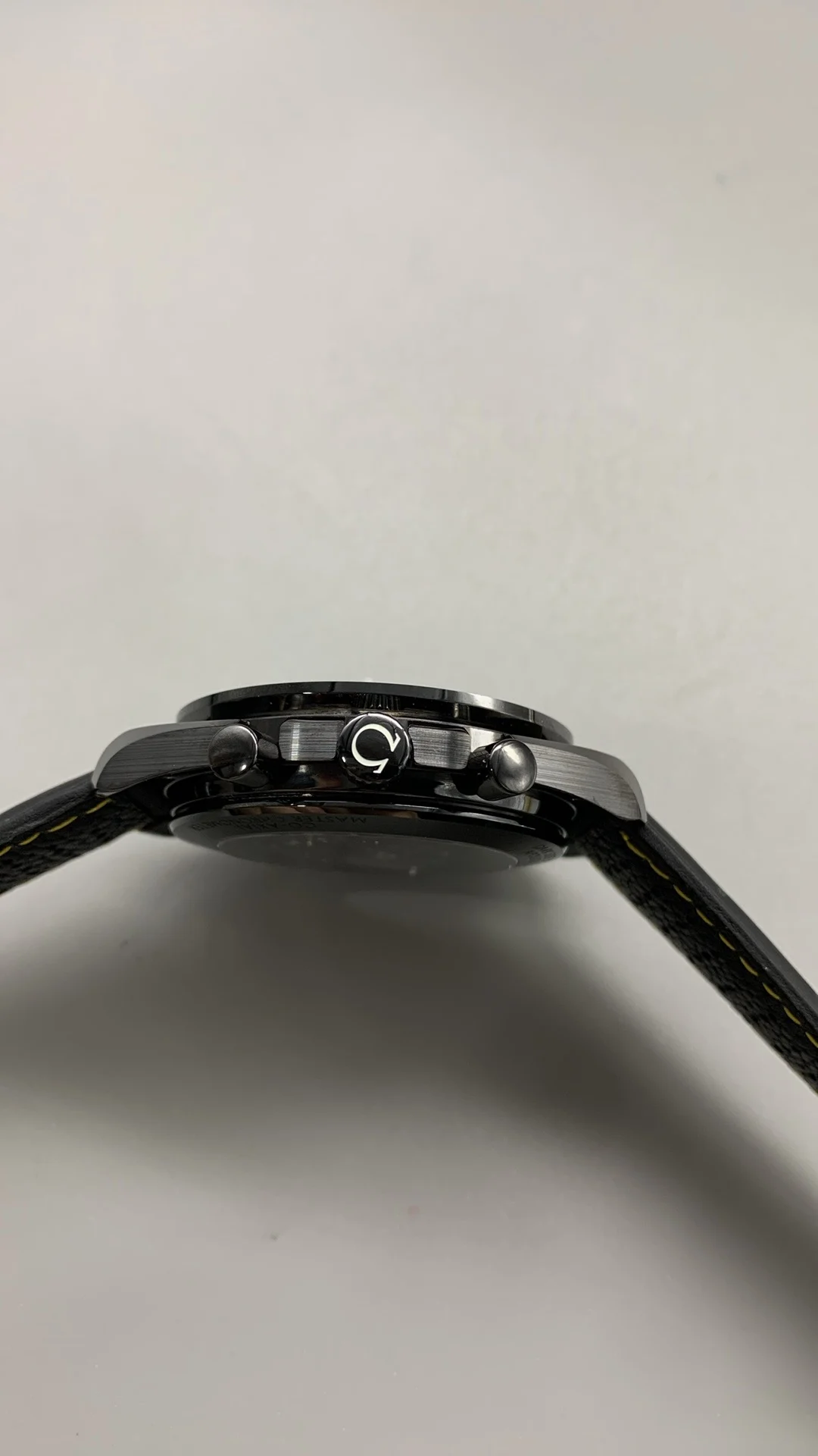 Omega Speedmaster — photographed off the sweep