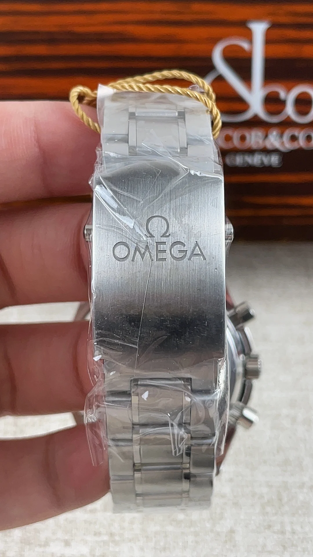 Omega Speedmaster — photographed off the sweep