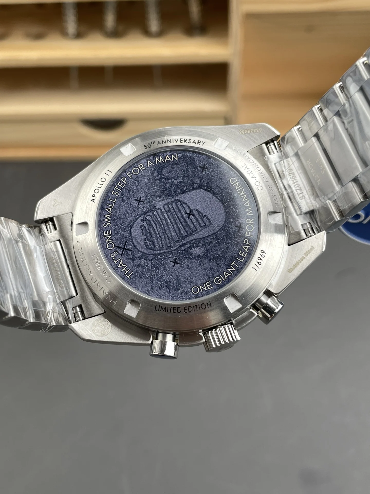 Omega Speedmaster 42mm — photographed off the sweep