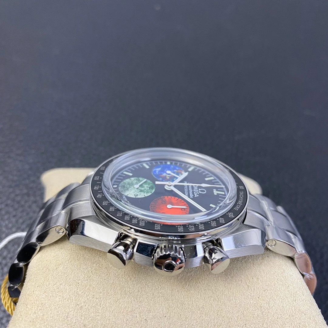 Omega Speedmaster — photographed off the sweep