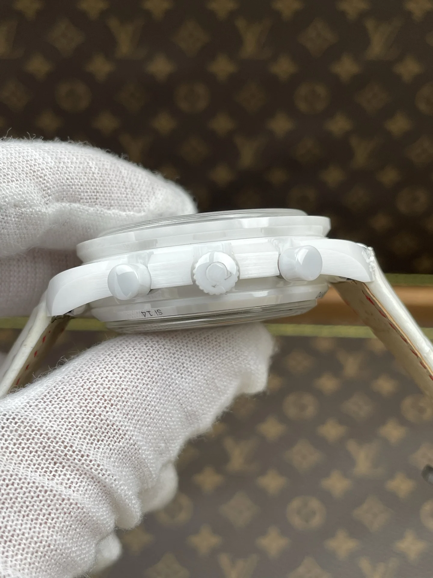 Omega Speedmaster Ceramic — photographed off the sweep