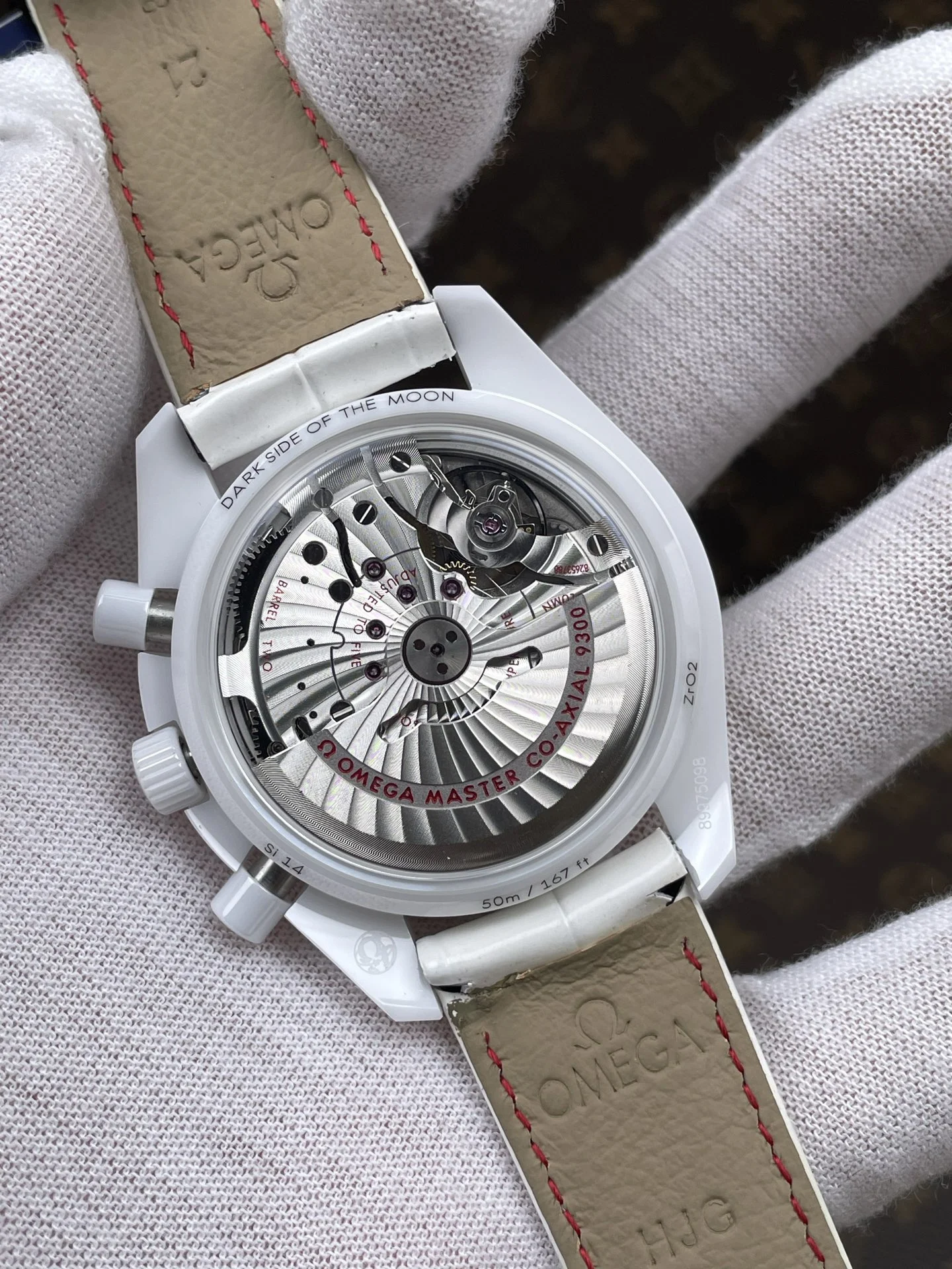 Omega Speedmaster Ceramic — photographed off the sweep
