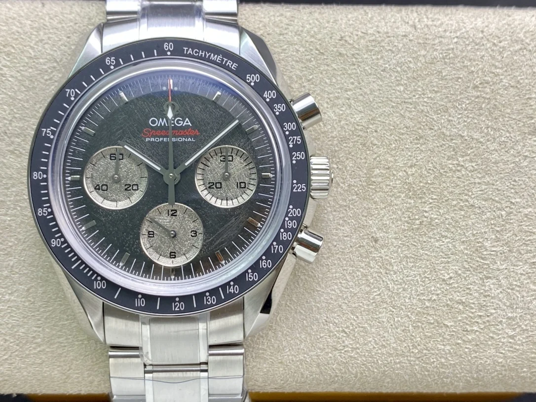 Omega Speedmaster Moonwatch Ceramic — photographed off the sweep