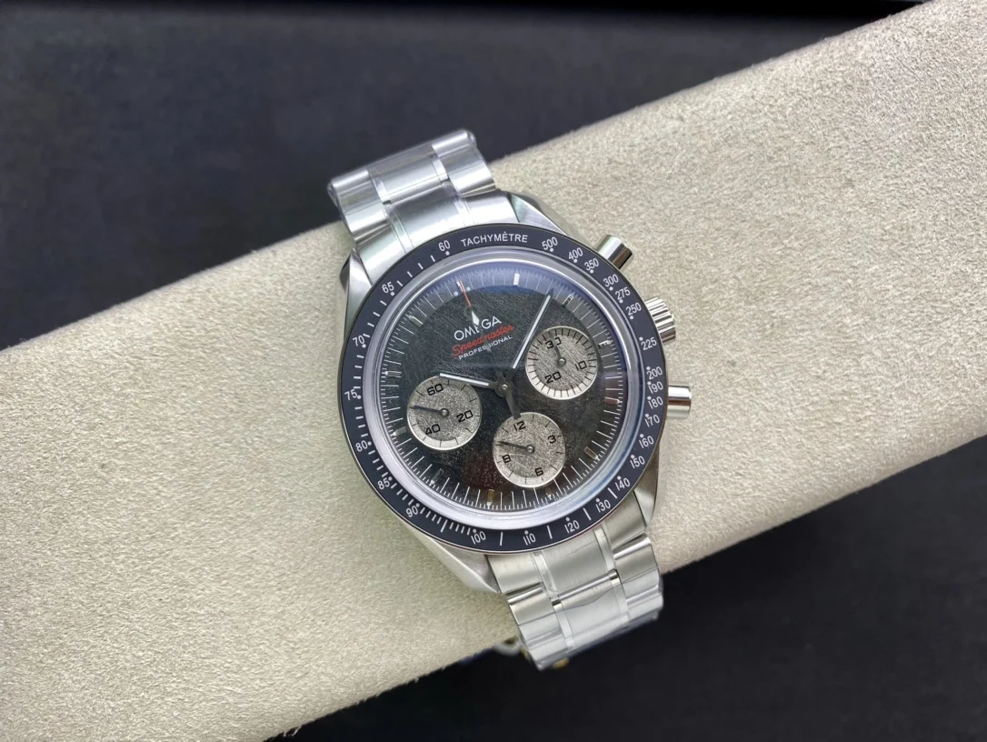 Omega Speedmaster Moonwatch Ceramic — photographed off the sweep