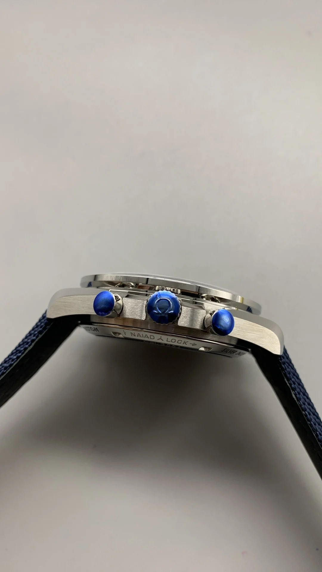 Omega Speedmaster Snoopy — photographed off the sweep