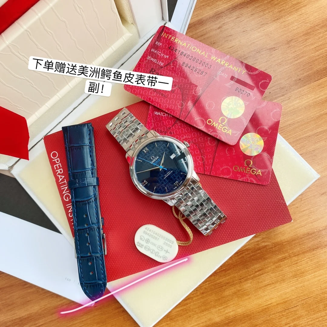 Omega Steel Blue Dial