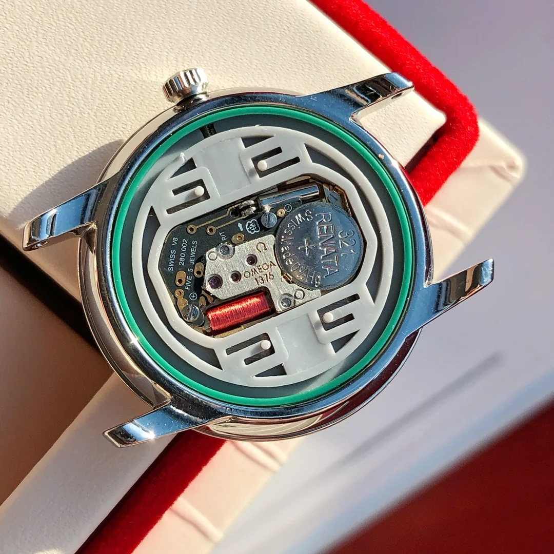 Omega Steel — photographed off the sweep