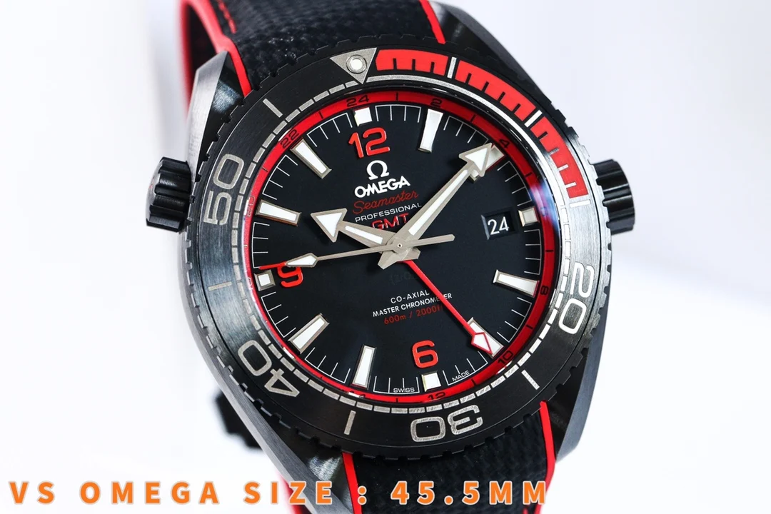 Omega Titanium Black Dial — detail