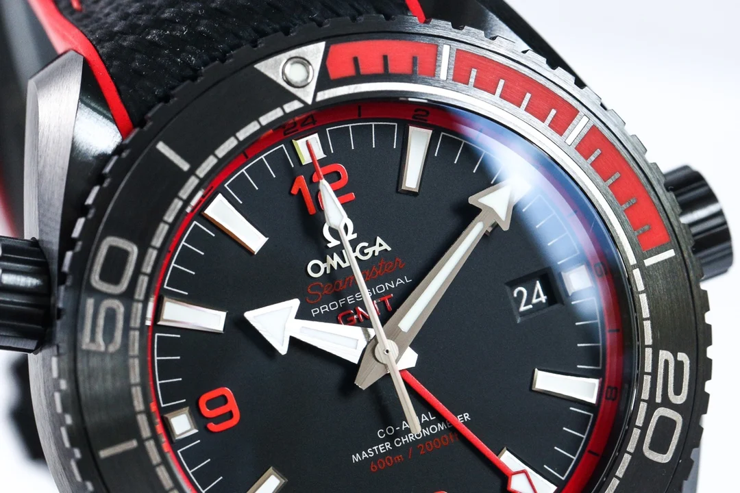 Omega Titanium Black Dial — photographed off the sweep