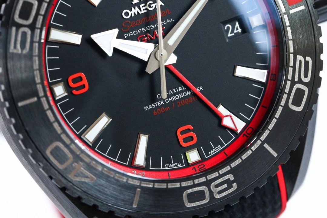 Omega Titanium Black Dial — photographed off the sweep