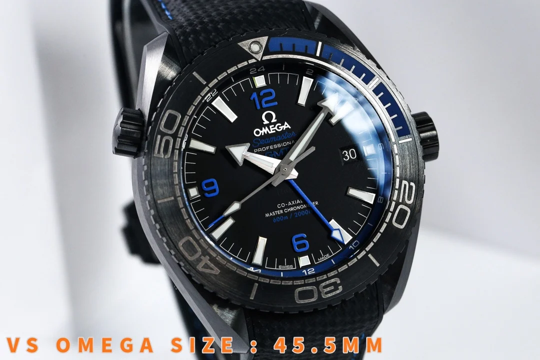 Omega Titanium Black Dial — photographed off the sweep