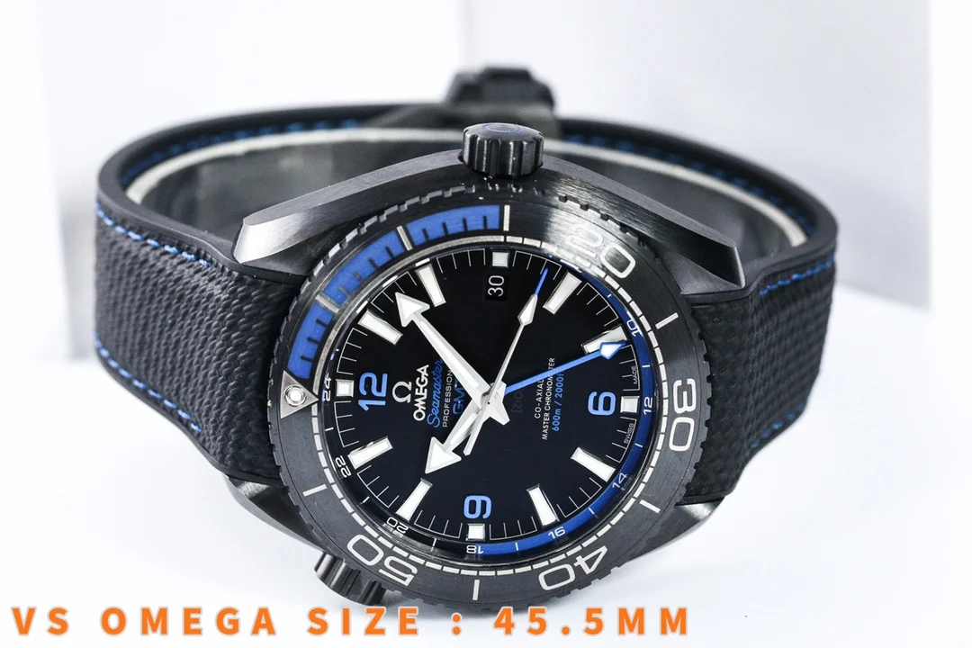 Omega Titanium Black Dial — detail