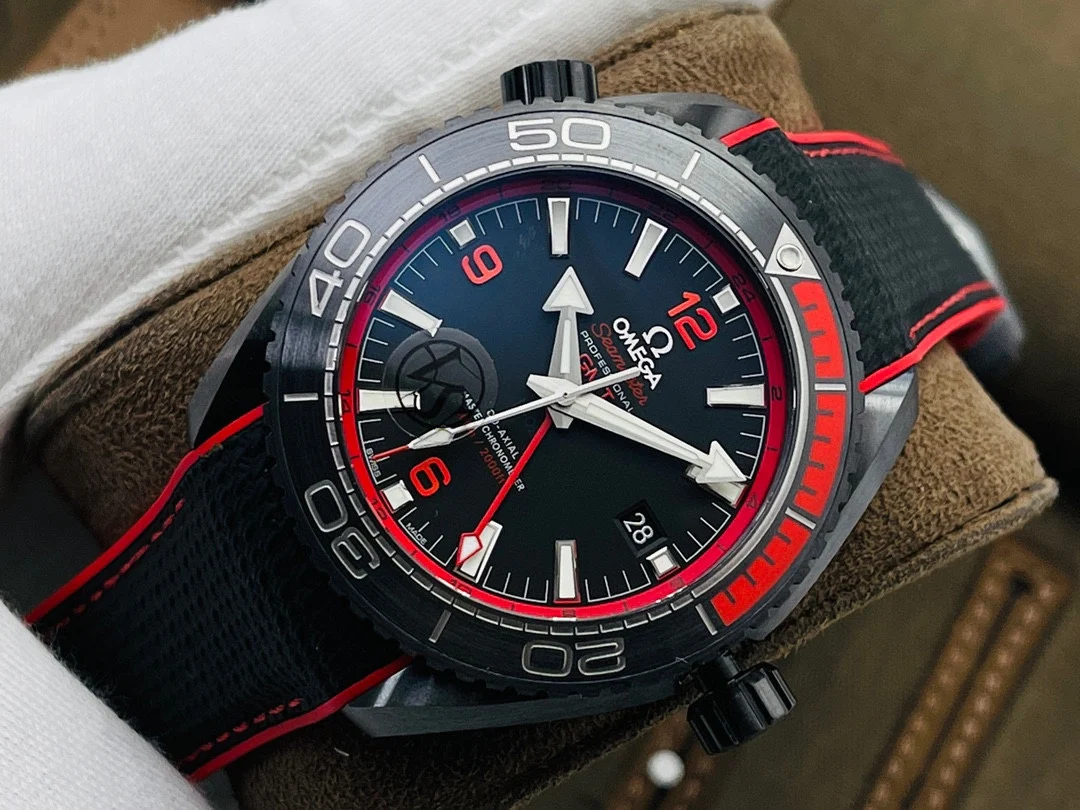Omega Titanium Black Dial — photographed off the sweep