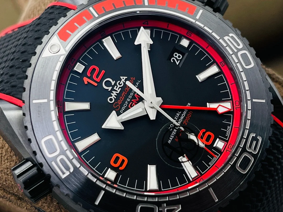 Omega Titanium Black Dial — photographed off the sweep