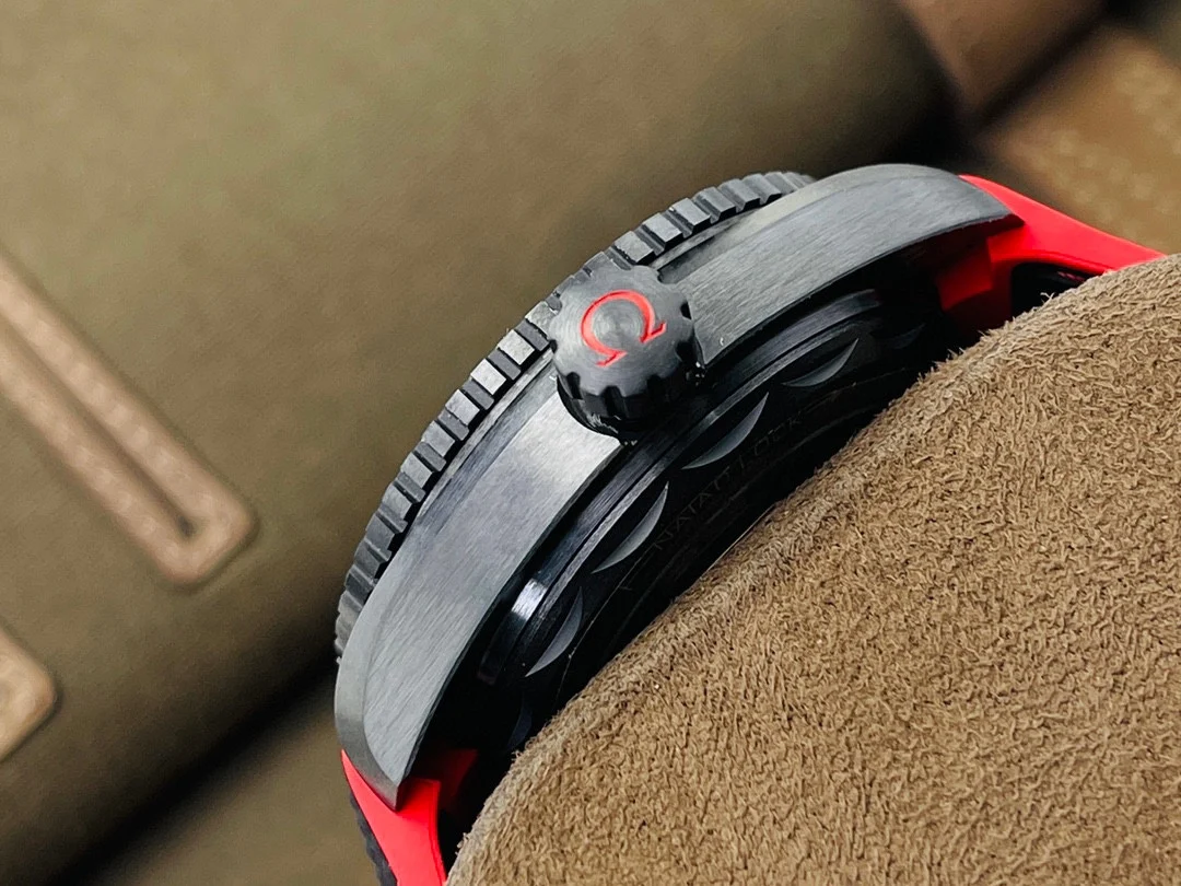 Omega Titanium Black Dial — photographed off the sweep