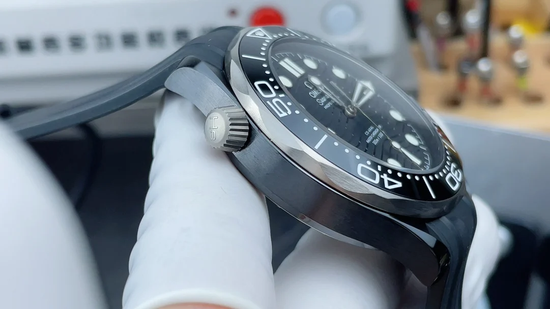 Omega Titanium — photographed off the sweep