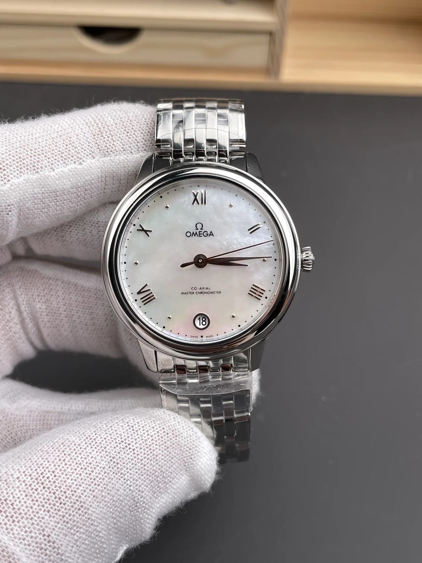 Omega White Dial 34mm