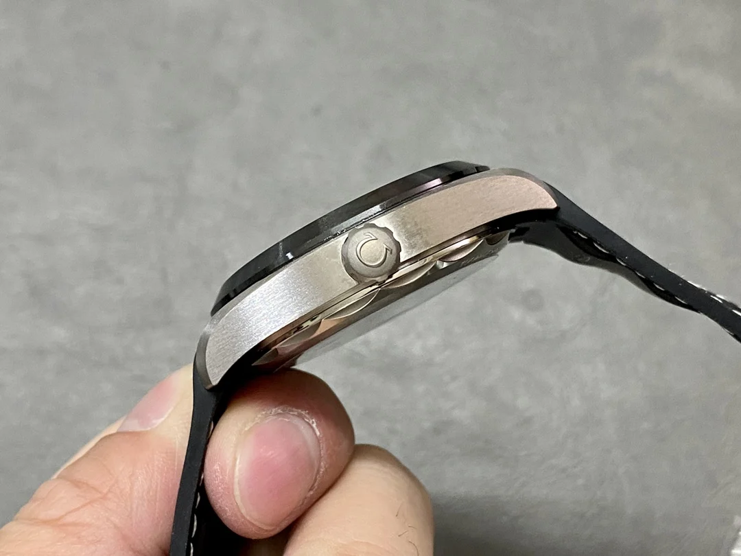 Omega World Time Titanium — photographed off the sweep