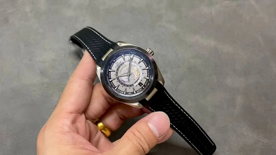 Omega World Time Titanium