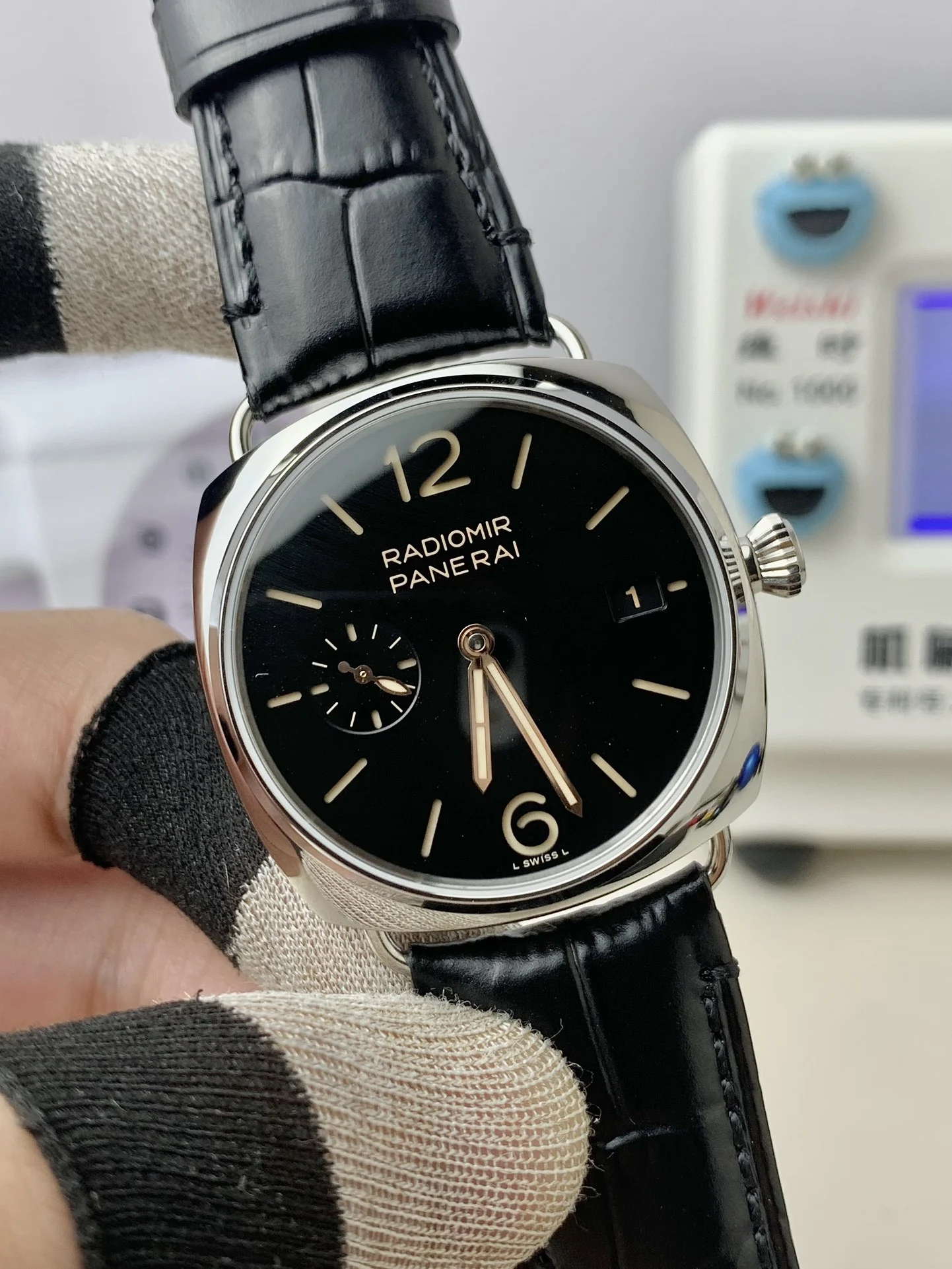 Panerai 1294 reference — photographed off the sweep