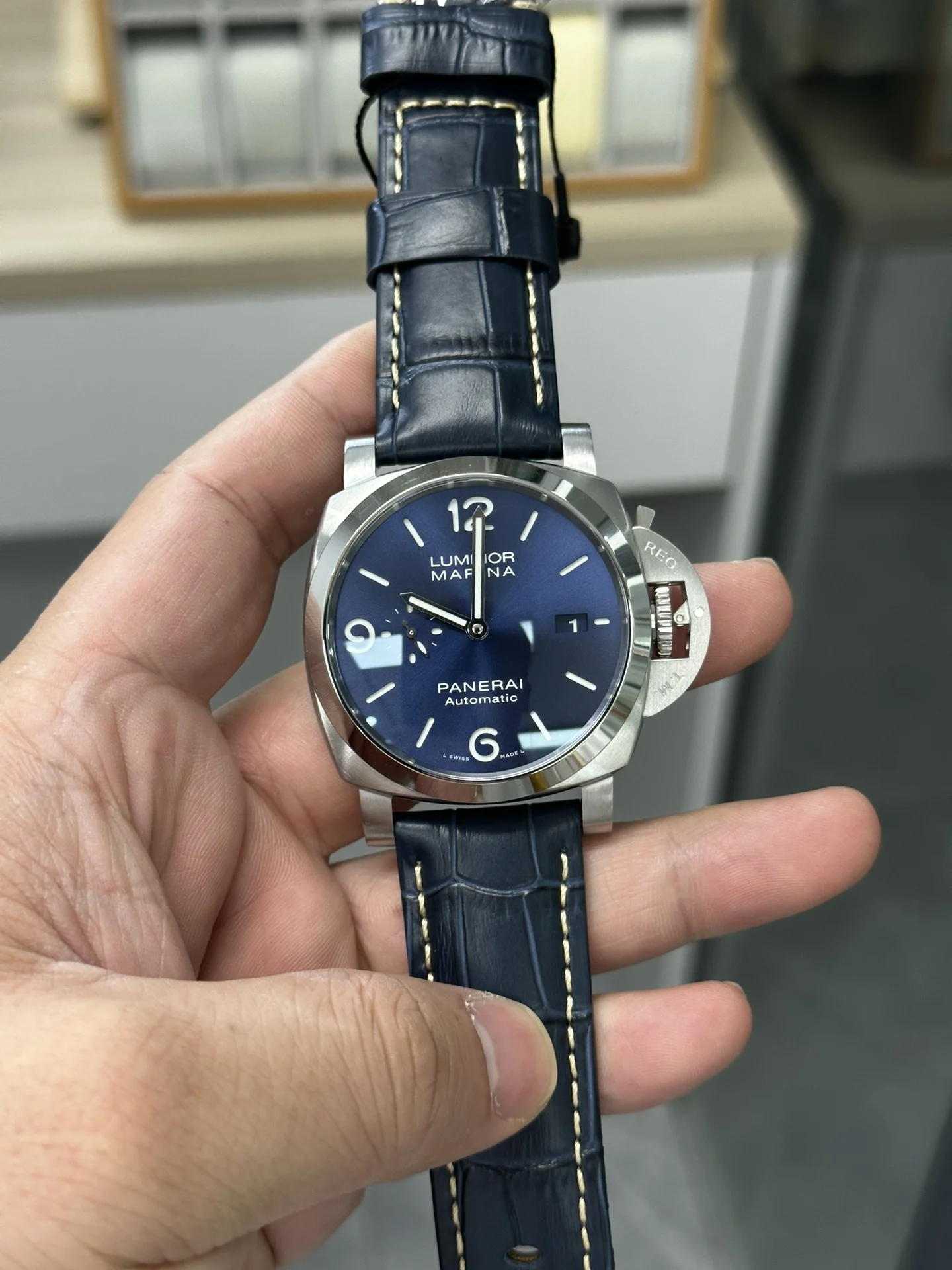 Panerai 1313 — photographed off the sweep