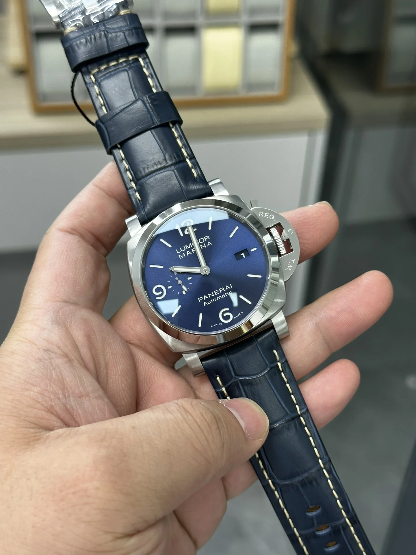 Panerai 1313 — photographed off the sweep