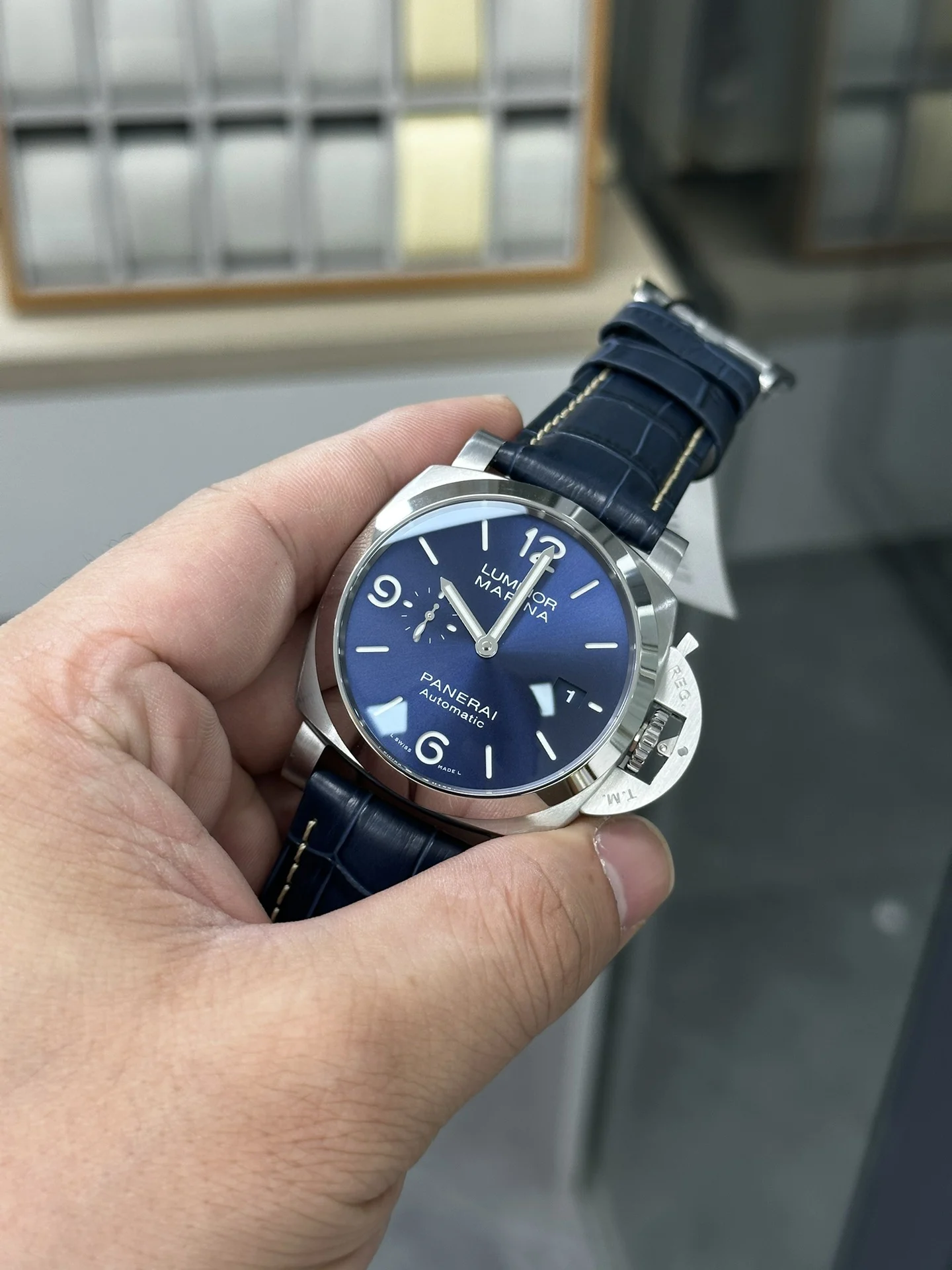 Panerai 1313 — photographed off the sweep