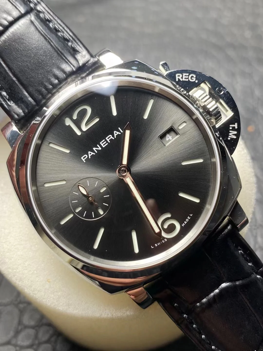 Panerai 42mm — photographed off the sweep