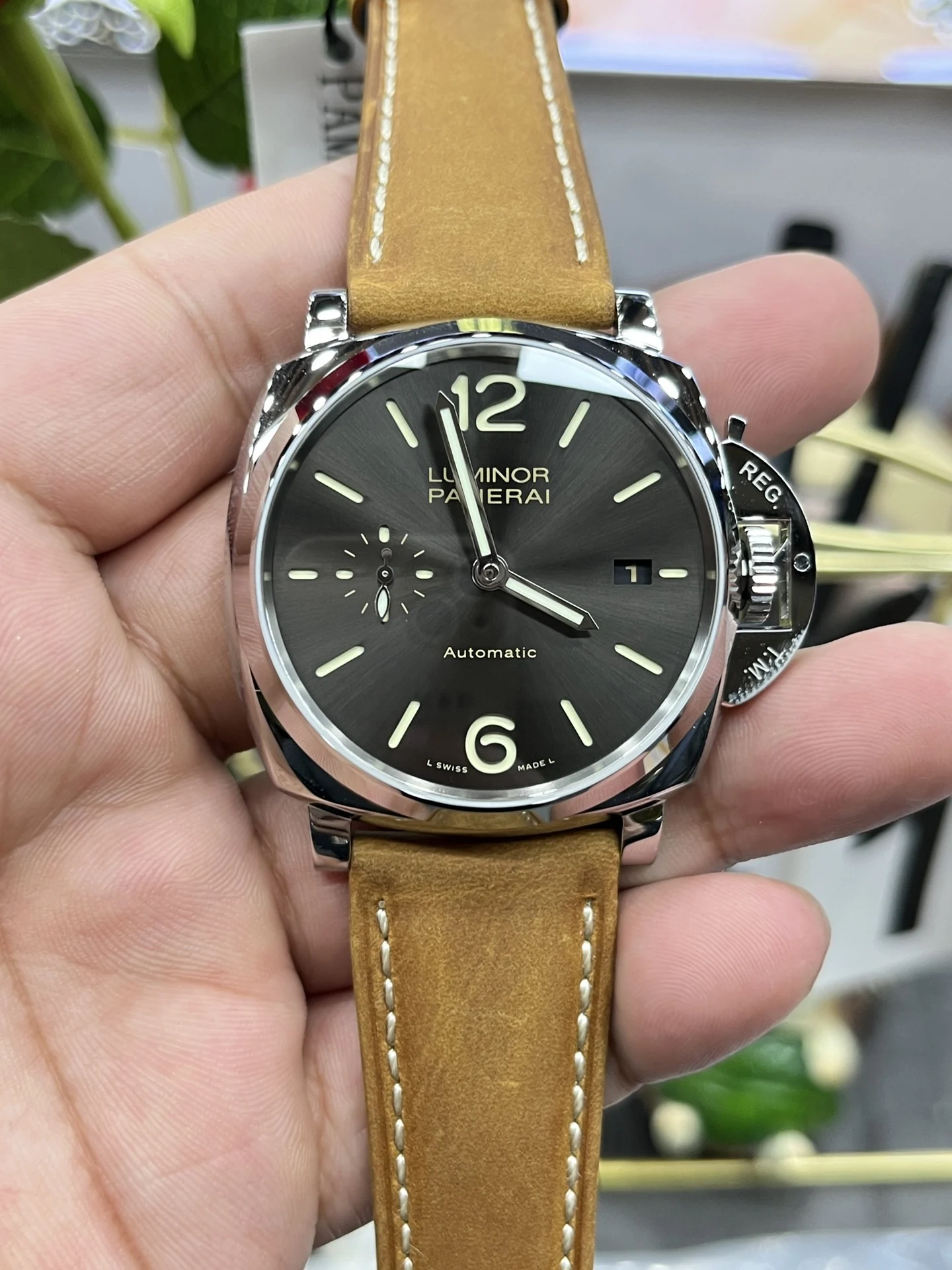 Panerai 42mm — photographed off the sweep