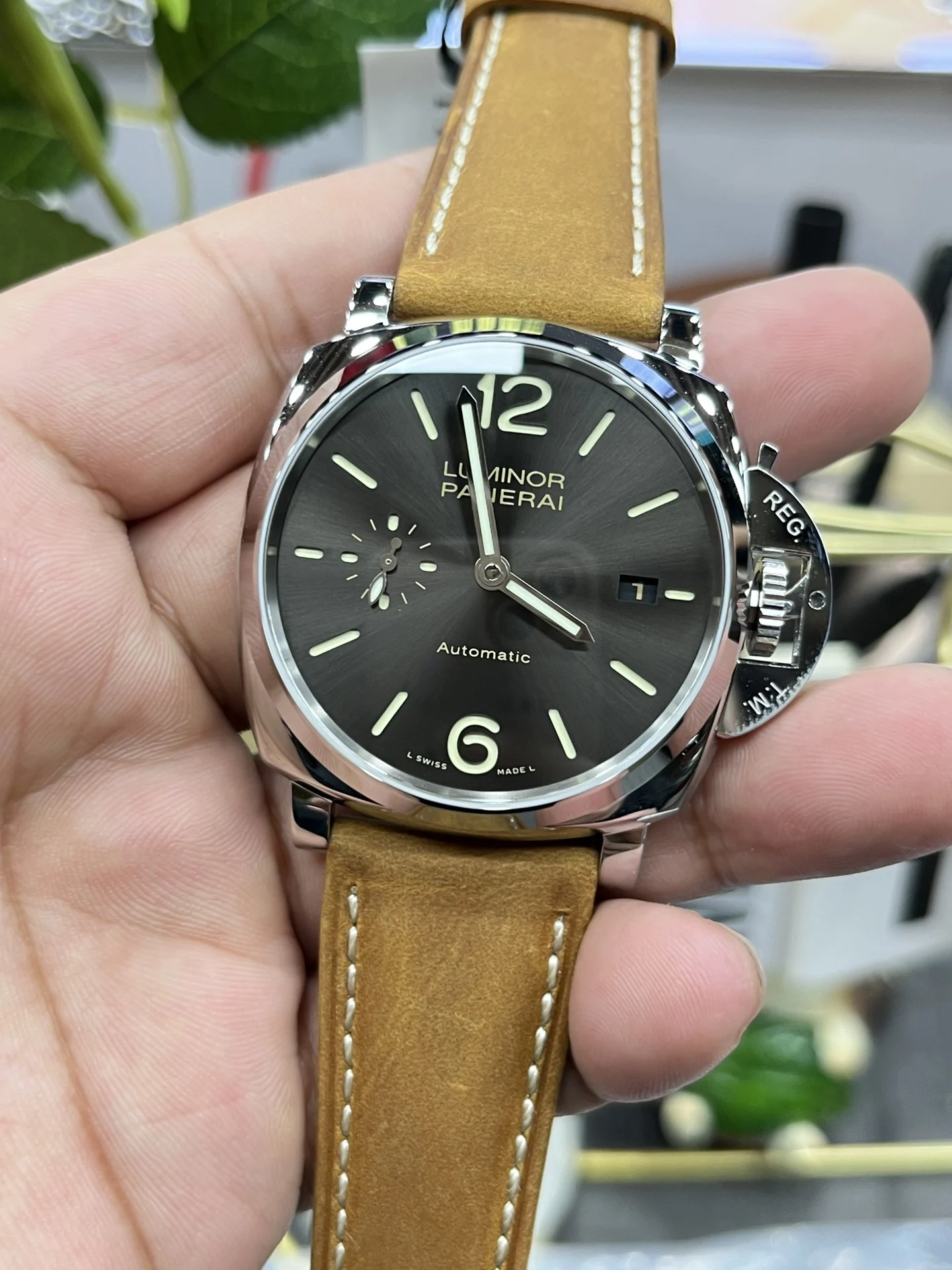 Panerai 42mm — photographed off the sweep
