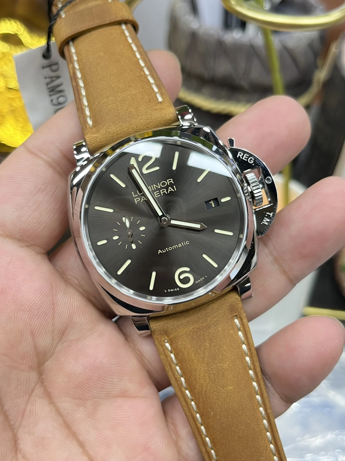 Panerai 42mm — photographed off the sweep