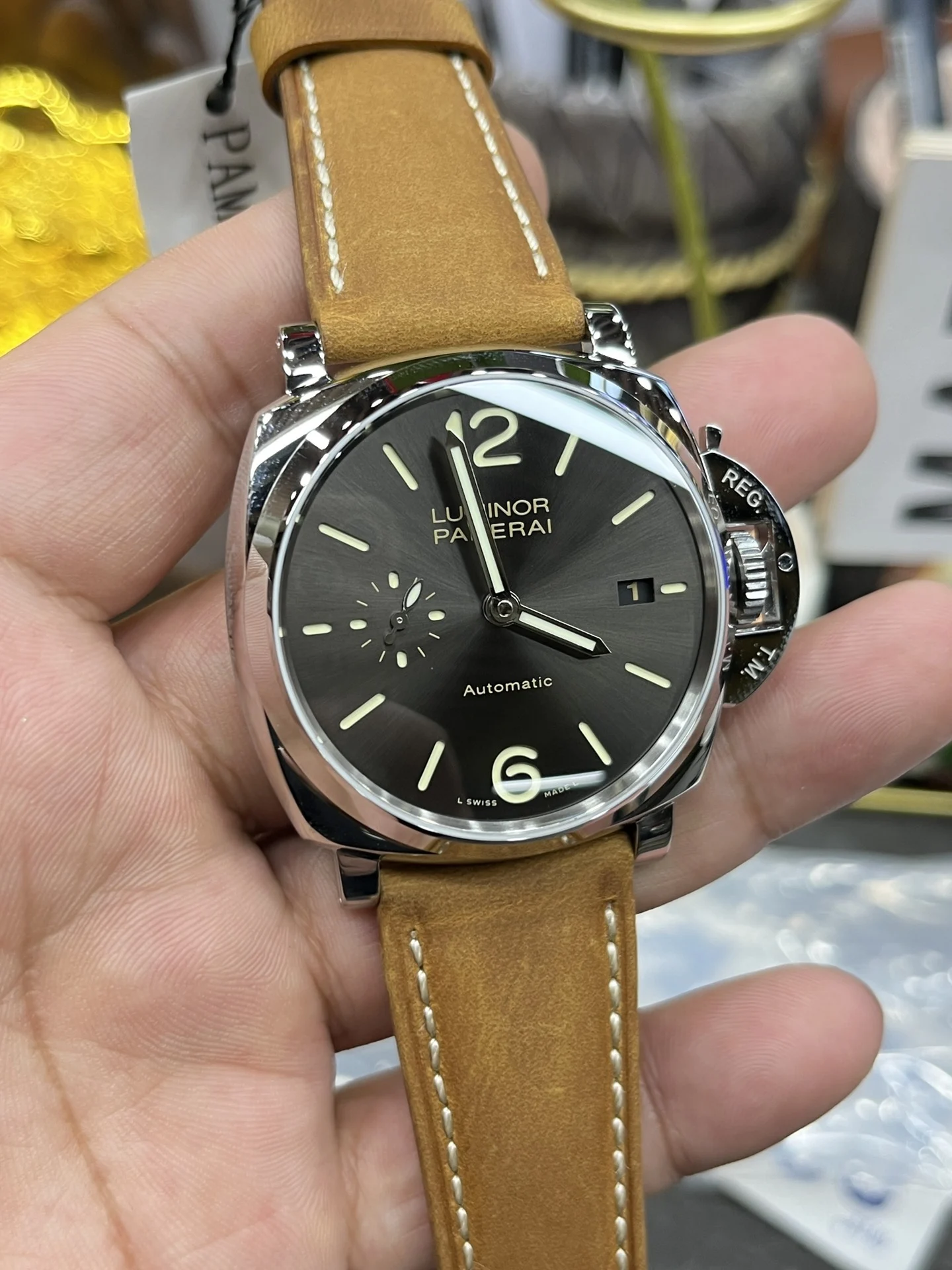 Panerai 42mm — photographed off the sweep