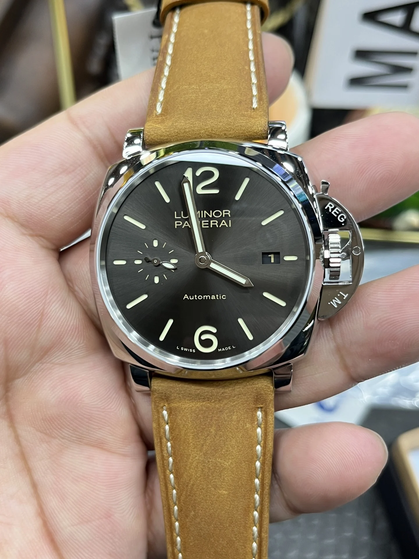 Panerai 42mm — photographed off the sweep