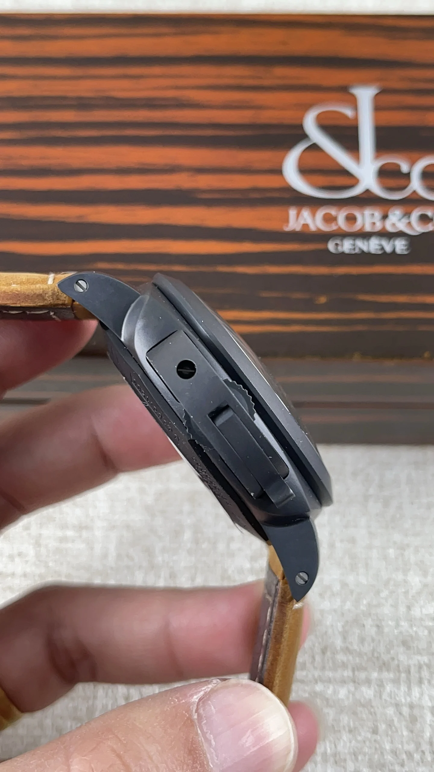 Panerai 441 with movement — photographed off the sweep