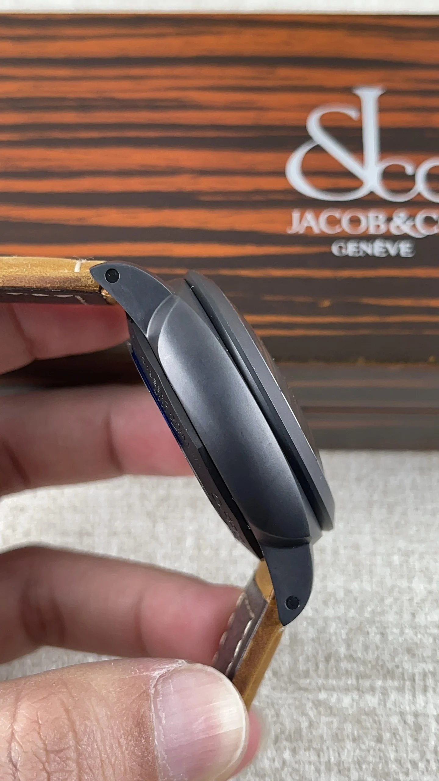 Panerai 441 with movement — photographed off the sweep