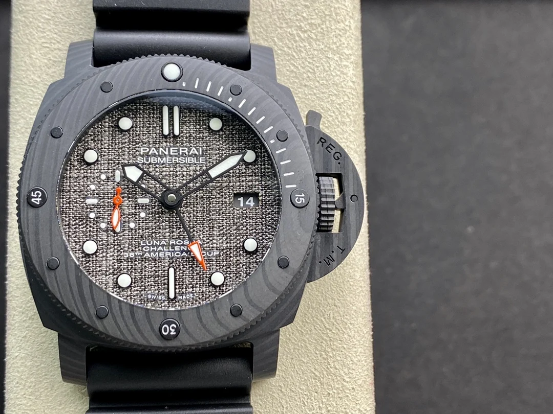 Panerai Black Dial PAM01039 47mm — photographed off the sweep